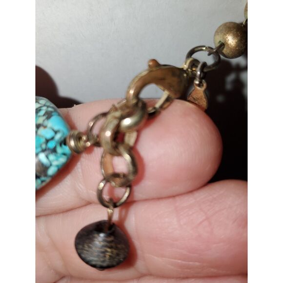 A Premiere Designs Stone and Bead Necklace Boho Beachy Career Casual - Picture 10 of 12